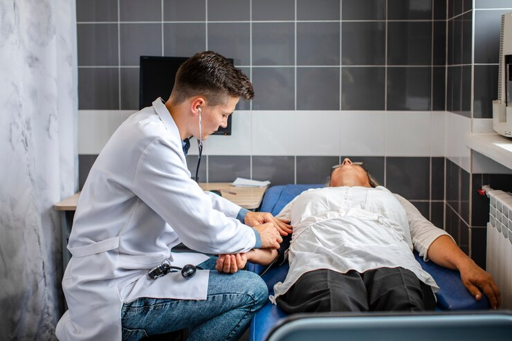 Doctor consulting a patient