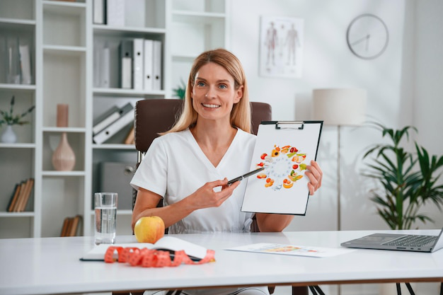 A doctor discussing weight management options with a patient.