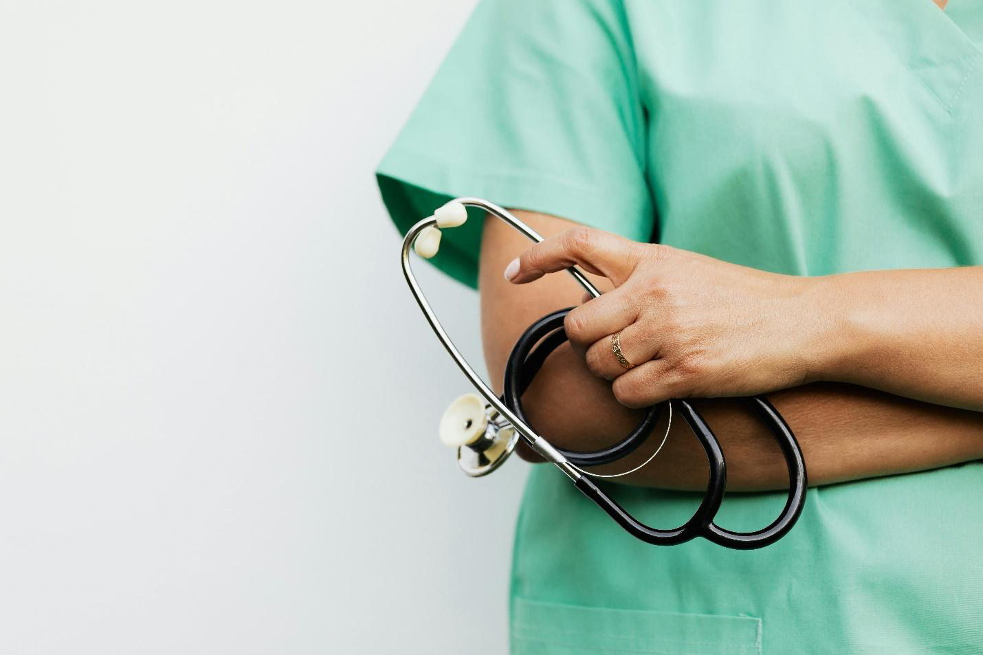 A picture of a doctor holding a stethoscope